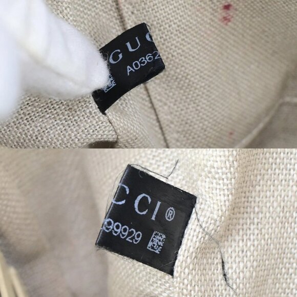 GUCCI Logo GG Pattern Mini Shoulder Bag Canvas Leather Brown White GHW - Picture 12 of 15